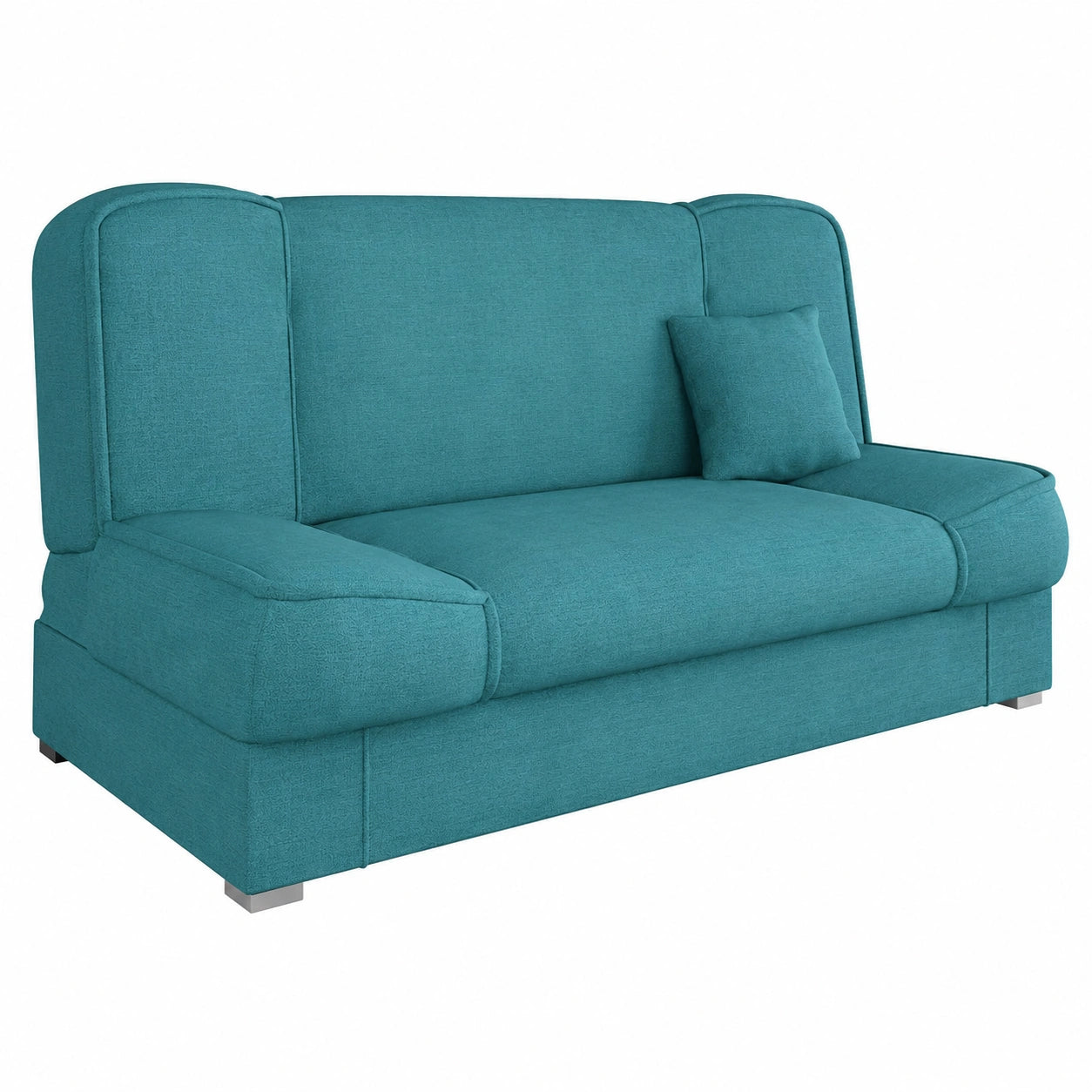 Gemütliches Schlafsofa Gemini mit Stauraum, für 3 Personen, wandelbares Polstersofa in verschiedenen Farben